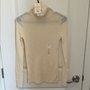 Uniqlo Wool Ribbed Turtleneck Sweater